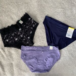NWT 3- Underwear/ panties size: Medium (2- boybrief,  1-bikini)